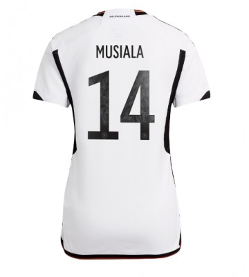 Tyskland Jamal Musiala #14 Replika Hjemmebanetrøje Dame VM 2022 Kortærmet